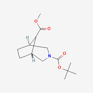 molecular formula C14H23NO4 B12848202 O3-Tert-butyl O8-methyl exo-3-azabicyclo[3.2.1]octane-3,8-dicarboxylate 