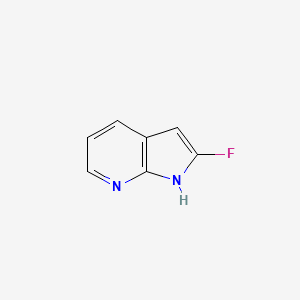 molecular formula C7H5FN2 B12848477 2-fluoro-1H-pyrrolo[2,3-b]pyridine 