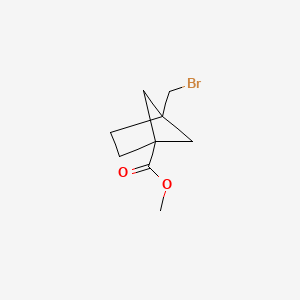 molecular formula C9H13BrO2 B12848504 Methyl 4-(bromomethyl)bicyclo[2.1.1]hexane-1-carboxylate 