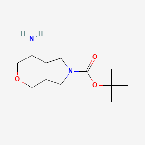 molecular formula C12H22N2O3 B12848532 tert-Butyl 7-aminohexahydropyrano[3,4-c]pyrrole-2(3H)-carboxylate 