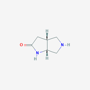molecular formula C6H10N2O B12848559 rel-(3aR,6aR)-Hexahydropyrrolo[3,4-b]pyrrol-2(1H)-one 