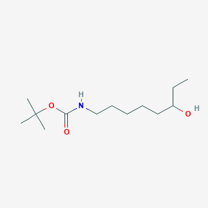 molecular formula C13H27NO3 B12848679 tert-Butyl (6-hydroxyoctyl)carbamate 