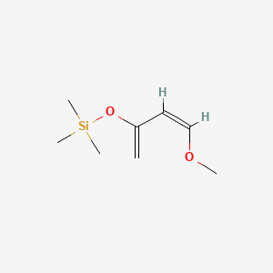 molecular formula C8H16O2Si B12848732 1-Methoxy-3-(trimethylsiloxy)-1,3-butadiene, (Z)- CAS No. 124306-13-4