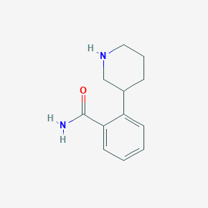 molecular formula C12H16N2O B12848782 2-(Piperidin-3-yl)benzamide 