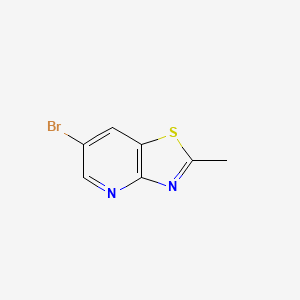 molecular formula C7H5BrN2S B12848824 6-Bromo-2-methylthiazolo[4,5-b]pyridine 