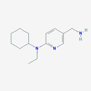 5-(Aminomethyl)-N-cyclohexyl-N-ethyl-2-pyridinamine