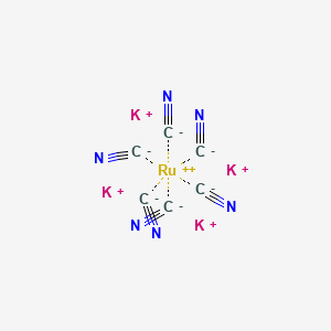 molecular formula C6K4N6Ru B12848886 Potassiumhexacyanoruthenate(II) 