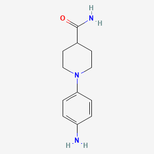 molecular formula C12H17N3O B1284894 1-(4-Aminophenyl)piperidine-4-carboxamide CAS No. 223786-50-3