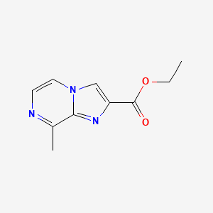 molecular formula C10H11N3O2 B12849003 Ethyl 8-methylimidazo[1,2-a]pyrazine-2-carboxylate 