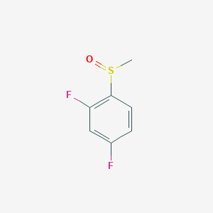 molecular formula C7H6F2OS B12849035 2,4-Difluorophenylmethylsulfoxide 