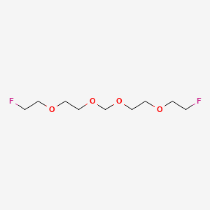 molecular formula C9H18F2O4 B12849041 Methane, bis(2-(2-fluoroethoxy)ethoxy)- CAS No. 463-39-8