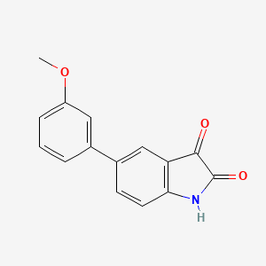 molecular formula C15H11NO3 B12849046 5-(3-Methoxyphenyl)-1H-indole-2,3-dione CAS No. 893736-24-8