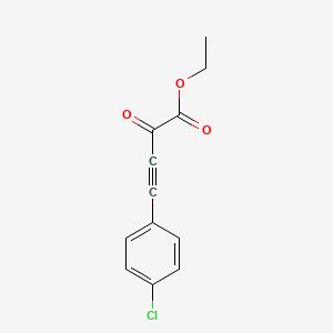 molecular formula C12H9ClO3 B12849076 Ethyl 4-(4-chlorophenyl)-2-oxobut-3-ynoate 