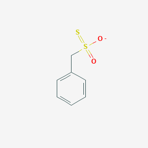 molecular formula C7H7O2S2- B12849094 Benzyl-oxido-oxo-sulfanylidene-lambda6-sulfane 