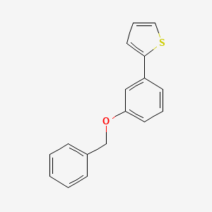 molecular formula C17H14OS B12849111 2-[3-(Benzyloxy)phenyl]thiophene 