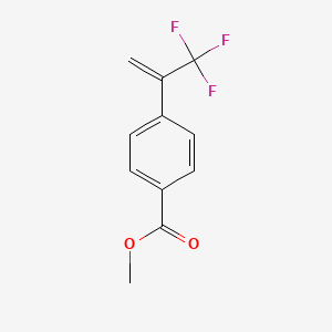 molecular formula C11H9F3O2 B12849134 Methyl 4-[1-(trifluoromethyl)vinyl]benzoate CAS No. 357274-86-3
