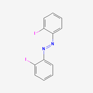molecular formula C12H8I2N2 B12849163 Diazene, bis(2-iodophenyl)- CAS No. 5486-04-4