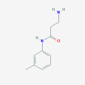 molecular formula C10H14N2O B1284932 3-Amino-N-(3-methylphenyl)propanamide 