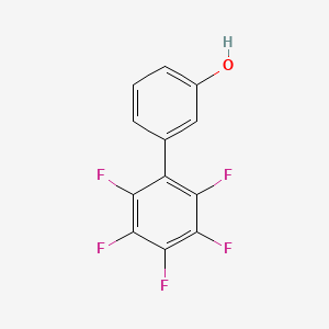 molecular formula C12H5F5O B12849359 2',3',4',5',6'-Pentafluoro[1,1'-biphenyl]-3-ol 