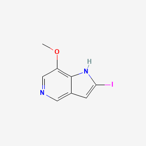 molecular formula C8H7IN2O B12849387 2-Iodo-7-methoxy-1H-pyrrolo[3,2-c]pyridine 