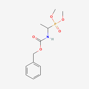 molecular formula C12H18NO5P B12849446 Benzyl (1-(dimethoxyphosphoryl)ethyl)carbamate 