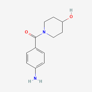 B1284946 1-[(4-Aminophenyl)carbonyl]piperidin-4-ol CAS No. 466694-74-6