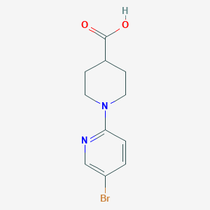 molecular formula C11H13BrN2O2 B1284951 1-(5-Bromopyridin-2-yl)piperidine-4-carboxylic acid CAS No. 954570-88-8