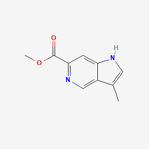 molecular formula C10H10N2O2 B12849533 Methyl 3-methyl-1H-pyrrolo[3,2-c]pyridine-6-carboxylate 