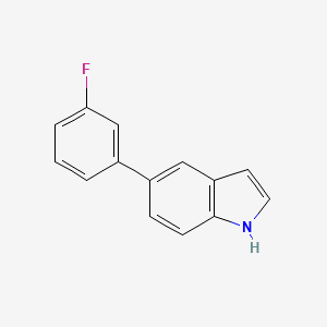 molecular formula C14H10FN B12849538 5-(3-Fluorophenyl)-1H-indole 