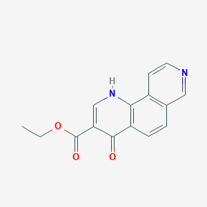molecular formula C15H12N2O3 B12849546 Ethyl 4-hydroxy-1,8-phenanthroline-3-carboxylate 