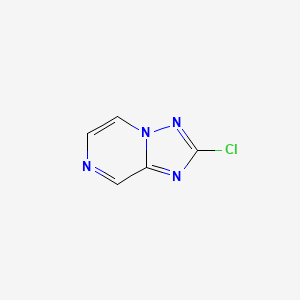 molecular formula C5H3ClN4 B12849565 2-Chloro-[1,2,4]triazolo[1,5-a]pyrazine 