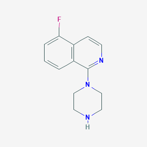 molecular formula C13H14FN3 B12849610 5-Fluoro-1-(piperazin-1-yl)isoquinoline 