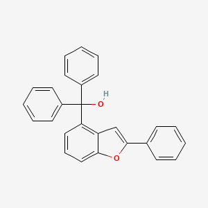 molecular formula C27H20O2 B12849632 Diphenyl-(2-phenylbenzofuran-4-YL)-methanol CAS No. 863870-97-7