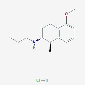 molecular formula C15H24ClNO B12849697 (1R,2R)-5-Methoxy-1-methyl-N-propyl-1,2,3,4-tetrahydronaphthalen-2-amine hydrochloride 
