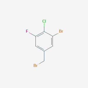 molecular formula C7H4Br2ClF B12849724 3-Bromo-4-chloro-5-fluorobenzyl bromide 