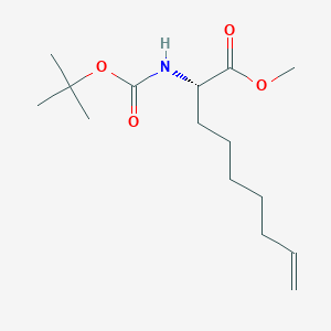 molecular formula C15H27NO4 B12849785 Methyl (S)-2-((tert-butoxycarbonyl)amino)non-8-enoate 