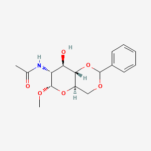 molecular formula C16H21NO6 B12849866 Methyl 2-acetamido-4,6-O-benzylidene-2-deoxy-a-D-glucopyranoside 