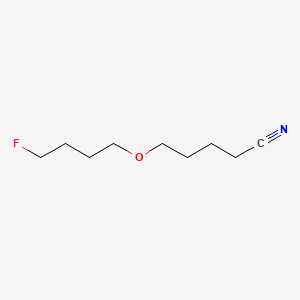 molecular formula C9H16FNO B12849884 Ether, 4-cyanobutyl 4'-fluorobutyl CAS No. 463-31-0