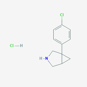 molecular formula C11H13Cl2N B128499 1-(4-氯苯基)-3-氮杂双环[3.1.0]己烷盐酸盐 CAS No. 66503-82-0