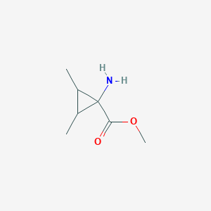 molecular formula C7H13NO2 B12849963 Methyl 1-amino-2,3-dimethylcyclopropane-1-carboxylate 
