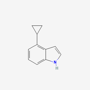 molecular formula C11H11N B12849974 4-Cyclopropyl-1H-indole 