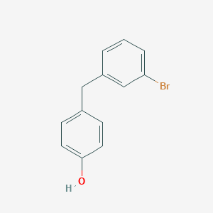 molecular formula C13H11BrO B12850027 4-(3-Bromobenzyl)phenol 