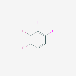 molecular formula C6H2F2I2 B12850055 1,2-Difluoro-3,4-diiodobenzene 
