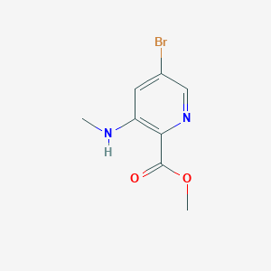 molecular formula C8H9BrN2O2 B12850139 Methyl 5-bromo-3-(methylamino)pyridine-2-carboxylate CAS No. 1211538-71-4