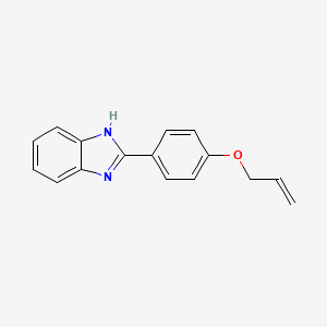 molecular formula C16H14N2O B12850145 2-(4-(Allyloxy)phenyl)-1H-benzo[d]imidazole 