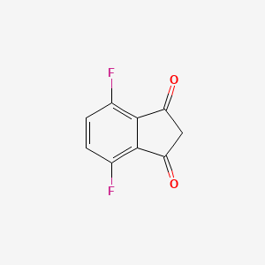 molecular formula C9H4F2O2 B12850160 4,7-Difluoro-1h-indene-1,3(2h)-dione 