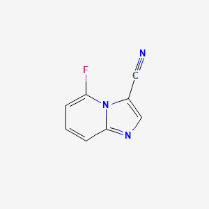 molecular formula C8H4FN3 B12850176 5-Fluoroimidazo[1,2-a]pyridine-3-carbonitrile 