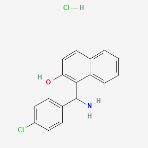 1-[Amino-(4-chloro-phenyl)-methyl]-naphthalen-2-ol hydrochloride
