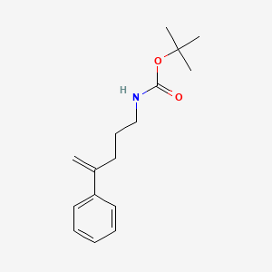 molecular formula C16H23NO2 B12850209 tert-Butyl (4-phenylpent-4-en-1-yl)carbamate 