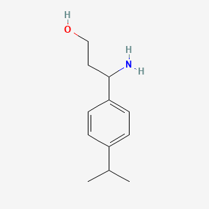 molecular formula C12H19NO B1285025 3-Amino-3-(4-isopropyl-phenyl)-propan-1-ol CAS No. 955287-40-8